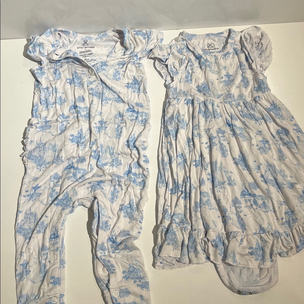 Little snuggles size 3
 (bundle of 2 outfits) 
95% bamboo viscose